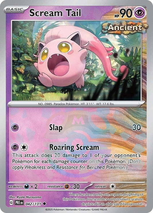 Scream Tail (Master Ball Pattern) | SV: Prismatic Evolutions #042/131