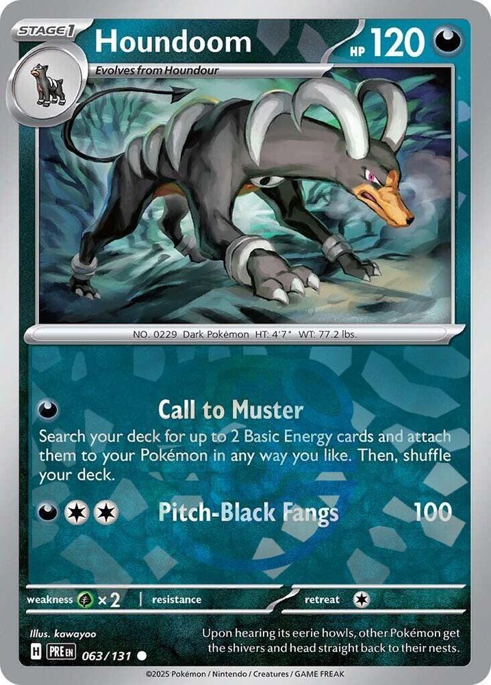 Houndoom (Master Ball Pattern) | SV: Prismatic Evolutions #063/131