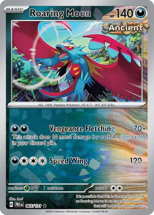 Roaring Moon (Master Ball Pattern) | SV: Prismatic Evolutions #065/131