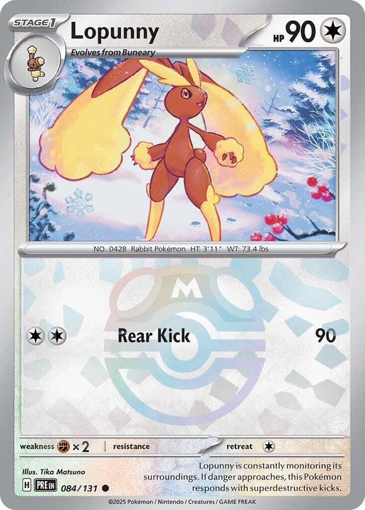 Lopunny (Master Ball Pattern) | SV: Prismatic Evolutions #084/131