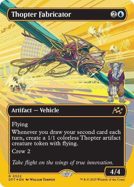 Thopter Fabricator (Borderless) (First-Place Foil) | Aetherdrift #522