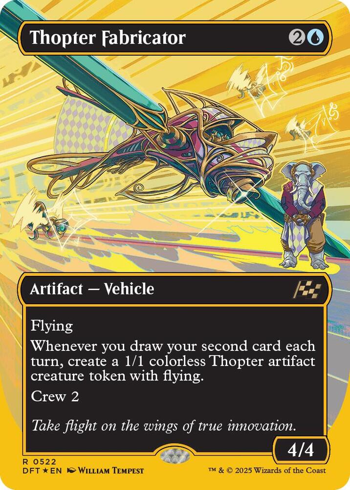 Thopter Fabricator (Borderless) (First-Place Foil) | Aetherdrift #522