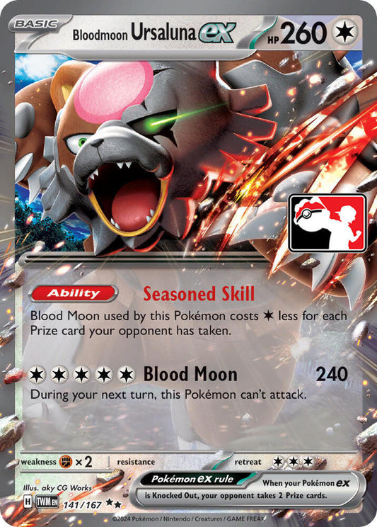 Bloodmoon Ursaluna ex | Prize Pack Series Cards #141/167