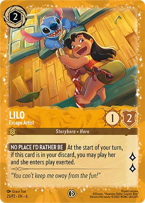Lilo - Escape Artist | Disney Lorcana Promo Cards #25