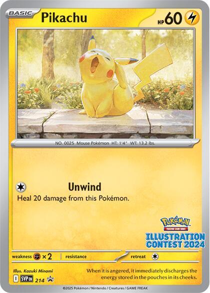 Pikachu - 214 (Illustration Contest 2024) | SV: Scarlet & Violet Promo Cards #214