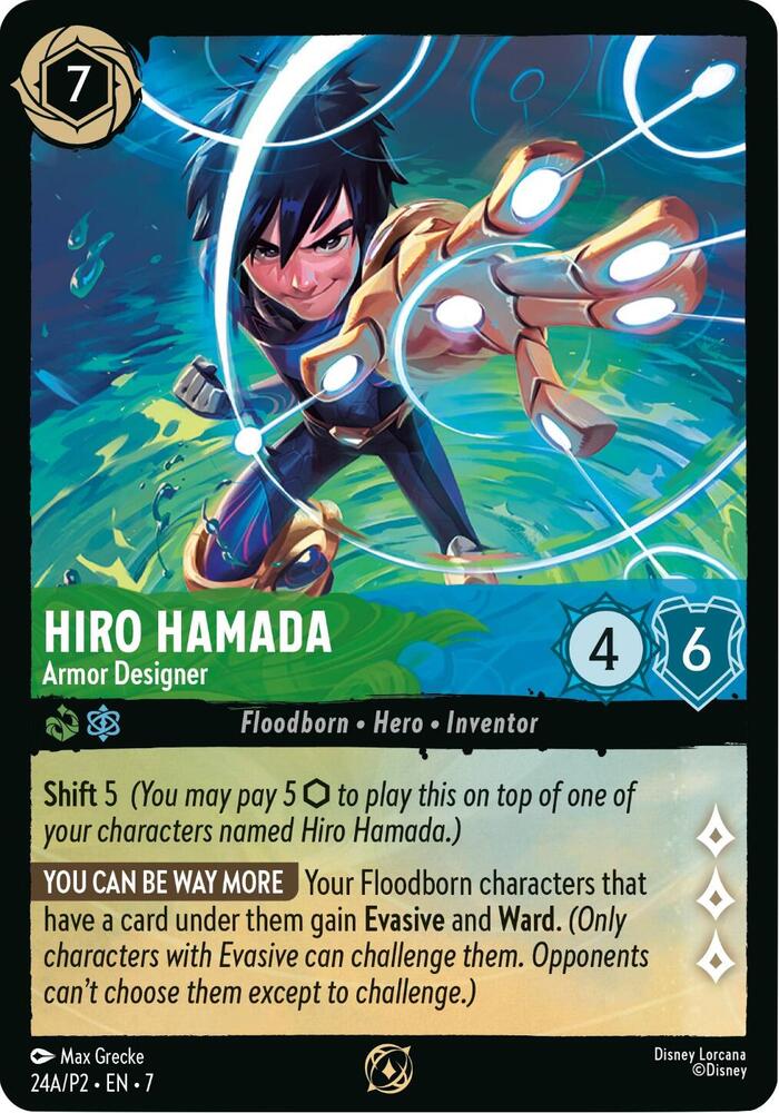 Hiro Hamada - Armor Designer (Store Championship Participant) | Disney Lorcana Promo Cards #24A