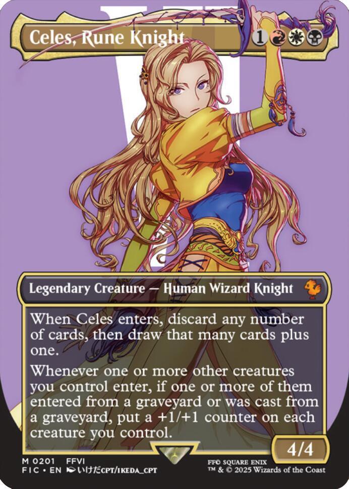 Celes, Rune Knight (Borderless) | Commander: FINAL FANTASY #201