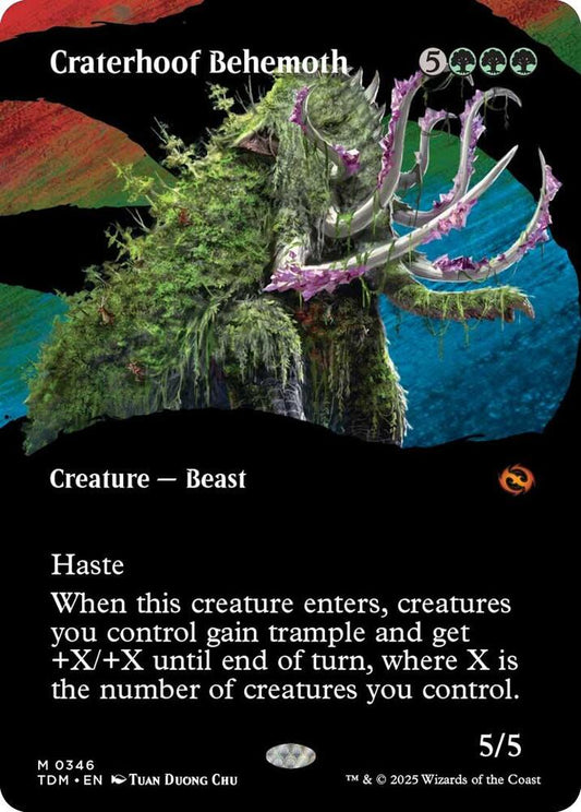 Craterhoof Behemoth (Borderless) | Tarkir: Dragonstorm #346