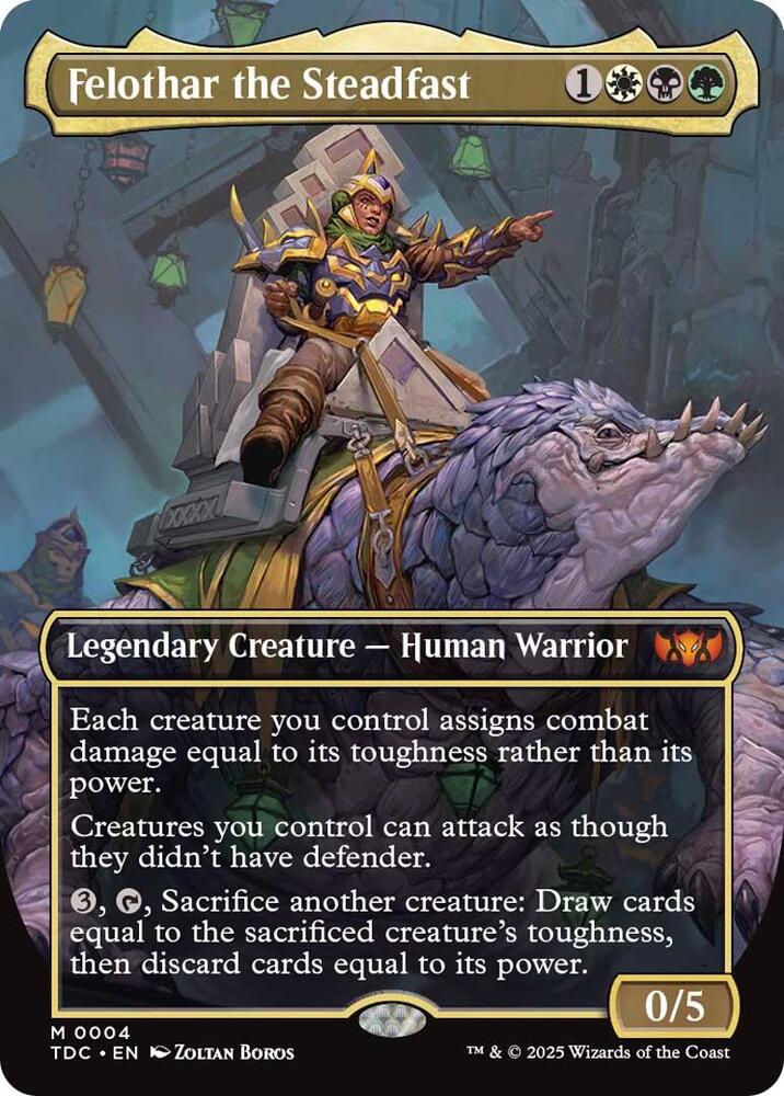 Felothar the Steadfast (Borderless) | Commander: Tarkir: Dragonstorm #4