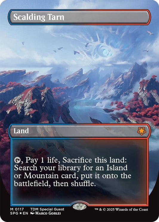 Scalding Tarn (Borderless) (Dragonscale Foil) | Special Guests #117