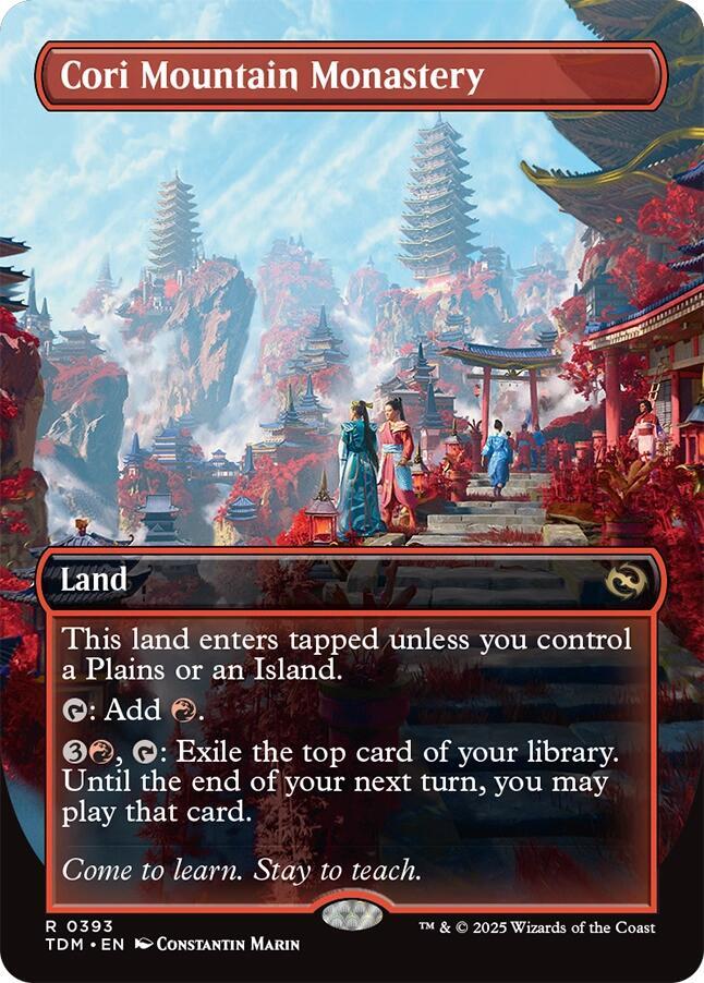 Cori Mountain Monastery (Borderless) | Tarkir: Dragonstorm #393