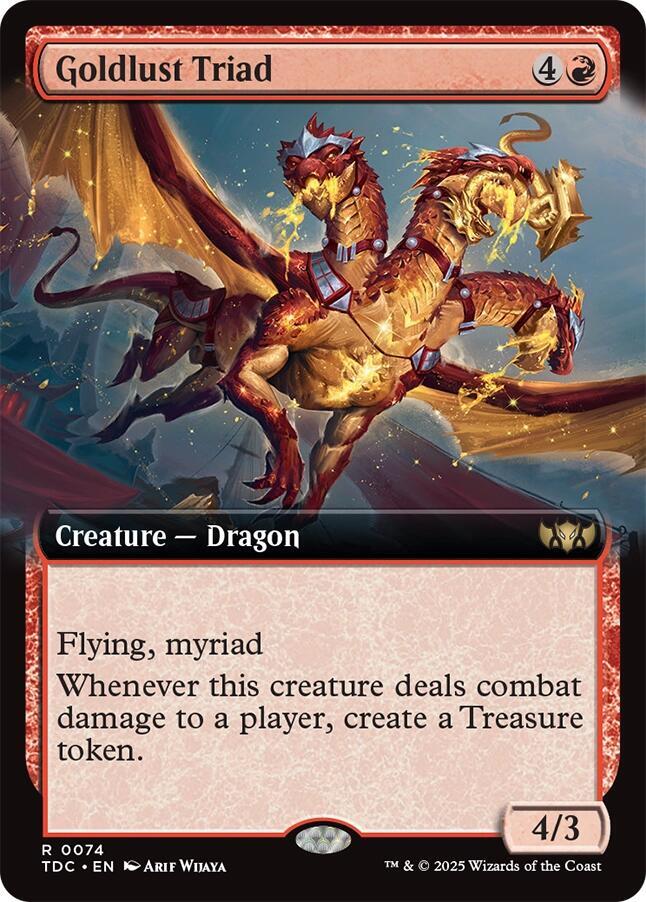 Goldlust Triad (Extended Art) | Commander: Tarkir: Dragonstorm #74