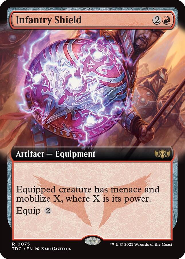 Infantry Shield (Extended Art) | Commander: Tarkir: Dragonstorm #75