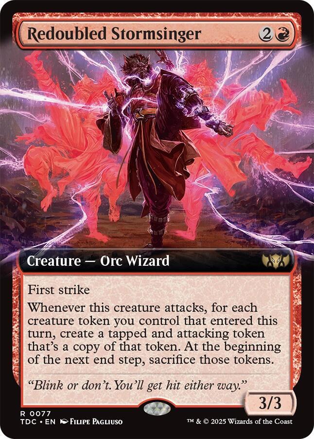 Redoubled Stormsinger (Extended Art) | Commander: Tarkir: Dragonstorm #77