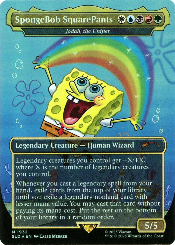 SpongeBob SquarePants - Jodah, the Unifier (Rainbow Foil) | Secret Lair Drop Series #1932