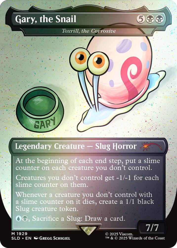 Gary, the Snail - Toxrill, the Corrosive (Rainbow Foil) | Secret Lair Drop Series #1929