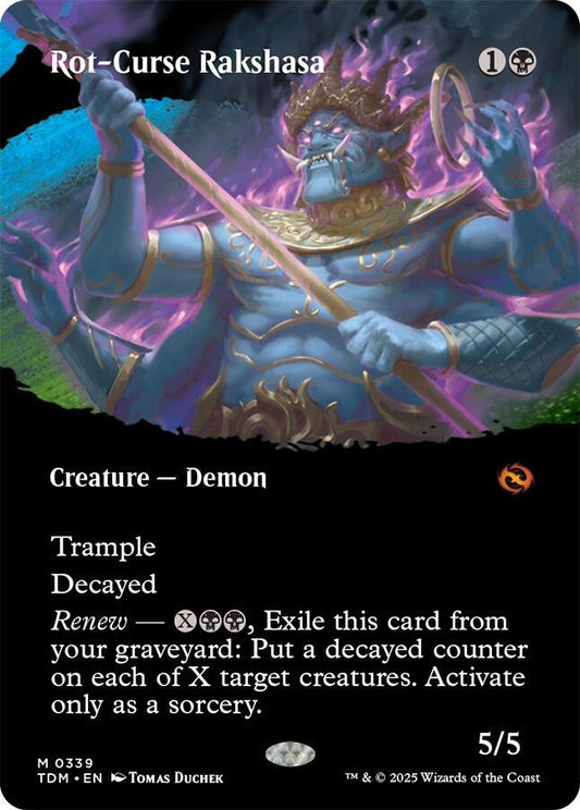Rot-Curse Rakshasa (Borderless) | Tarkir: Dragonstorm #339