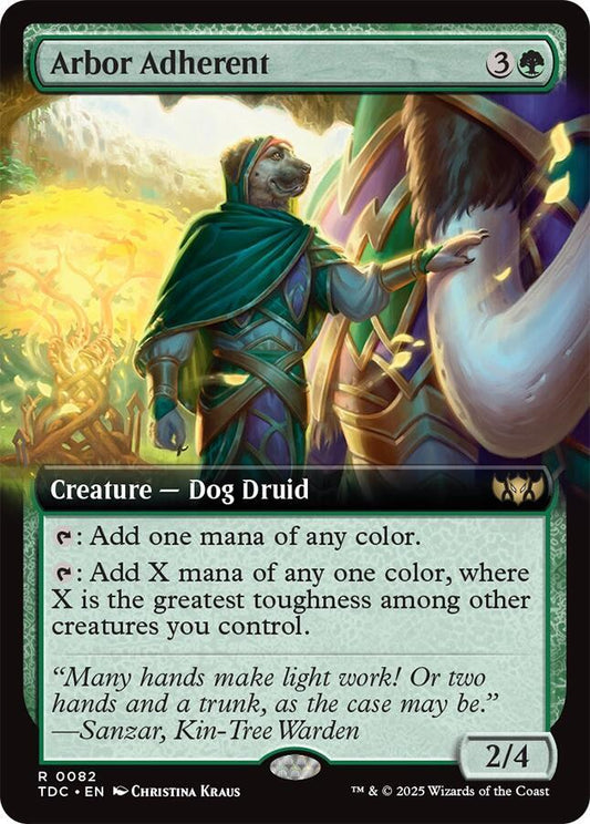 Arbor Adherent (Extended Art) | Commander: Tarkir: Dragonstorm #82