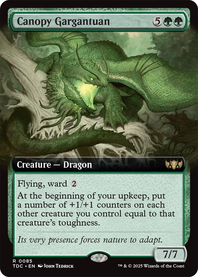 Canopy Gargantuan (Extended Art) | Commander: Tarkir: Dragonstorm #85