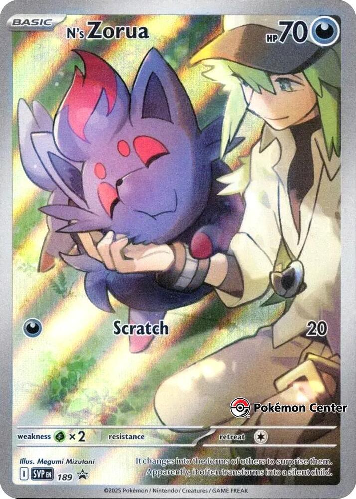 N's Zorua - 189 (Pokemon Center Exclusive) | SV: Scarlet & Violet Promo Cards #189