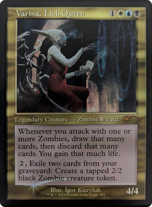 Varina, Lich Queen (Retro Frame) | Secret Lair Drop Series #861