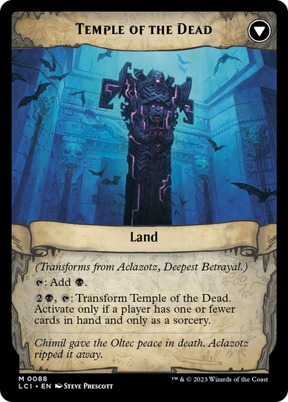 Aclazotz, Deepest Betrayal // Temple of the Dead | The Lost Caverns of Ixalan #88