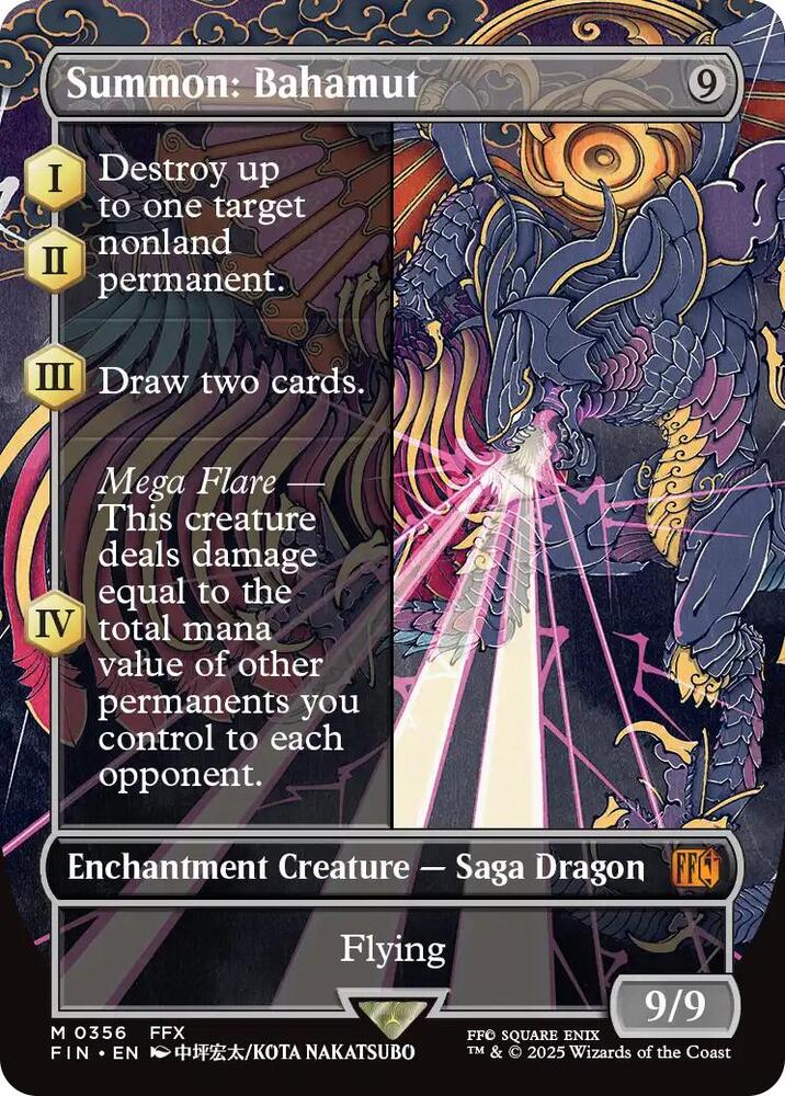 Summon: Bahamut (Borderless) | FINAL FANTASY #356