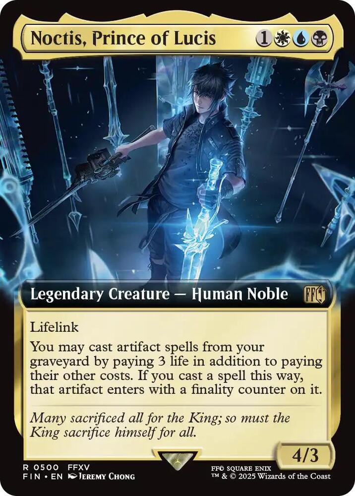 Noctis, Prince of Lucis (Extended Art) | FINAL FANTASY #500