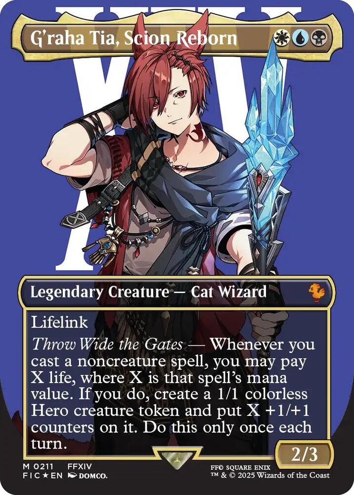 G'raha Tia, Scion Reborn (Borderless) (Surge Foil) | Commander: FINAL FANTASY #211