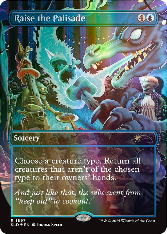 Raise the Palisade (Double Rainbow Foil) | Secret Lair Drop Series #1897