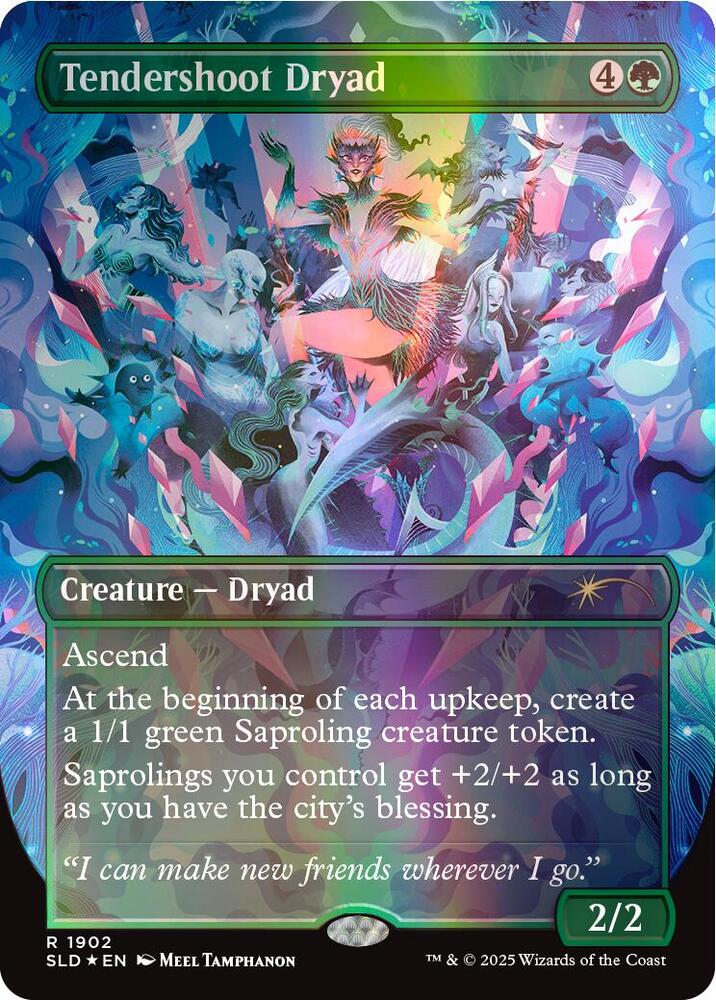 Tendershoot Dryad (Double Rainbow Foil) | Secret Lair Drop Series #1902