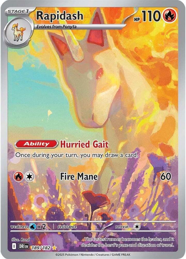 Rapidash - 189/182 | SV10: Destined Rivals #189/182
