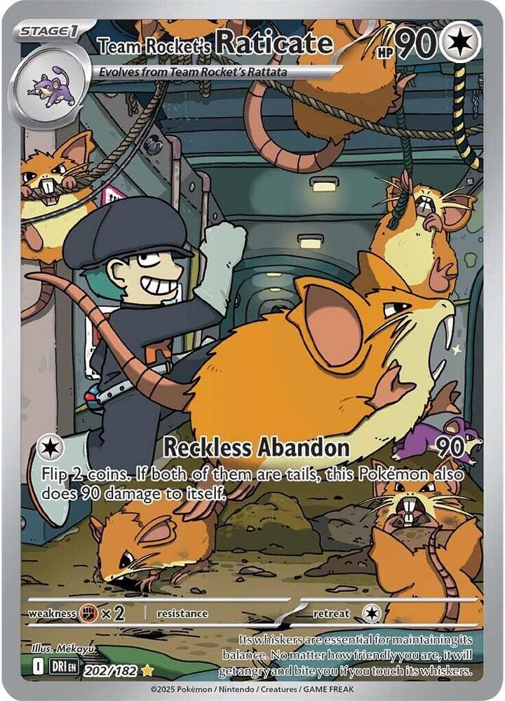 Team Rocket's Raticate - 202/182 | SV10: Destined Rivals #202/182