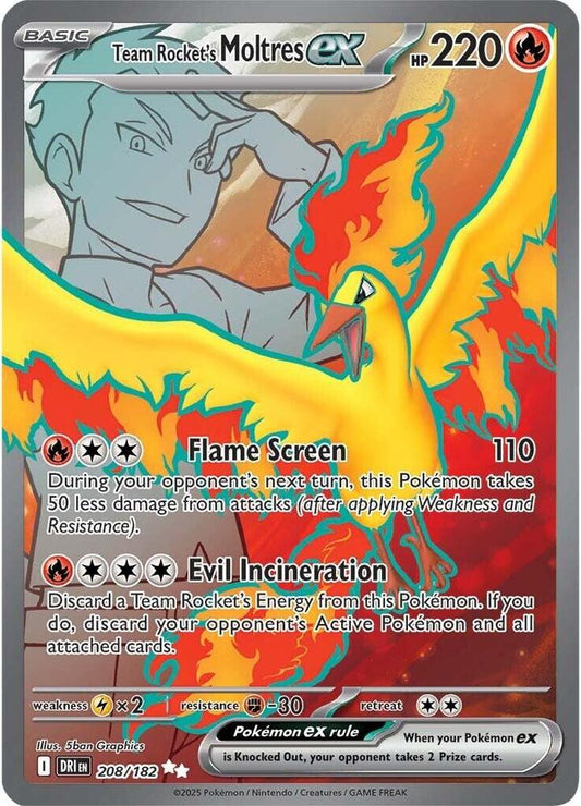 Team Rocket's Moltres ex - 208/182 | SV10: Destined Rivals #208/182