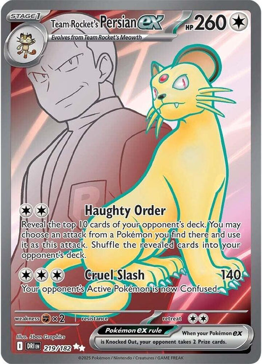 Team Rocket's Persian ex - 219/182 | SV10: Destined Rivals #219/182