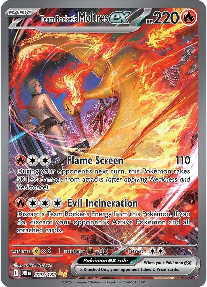 Team Rocket's Moltres ex - 229/182 | SV10: Destined Rivals #229/182