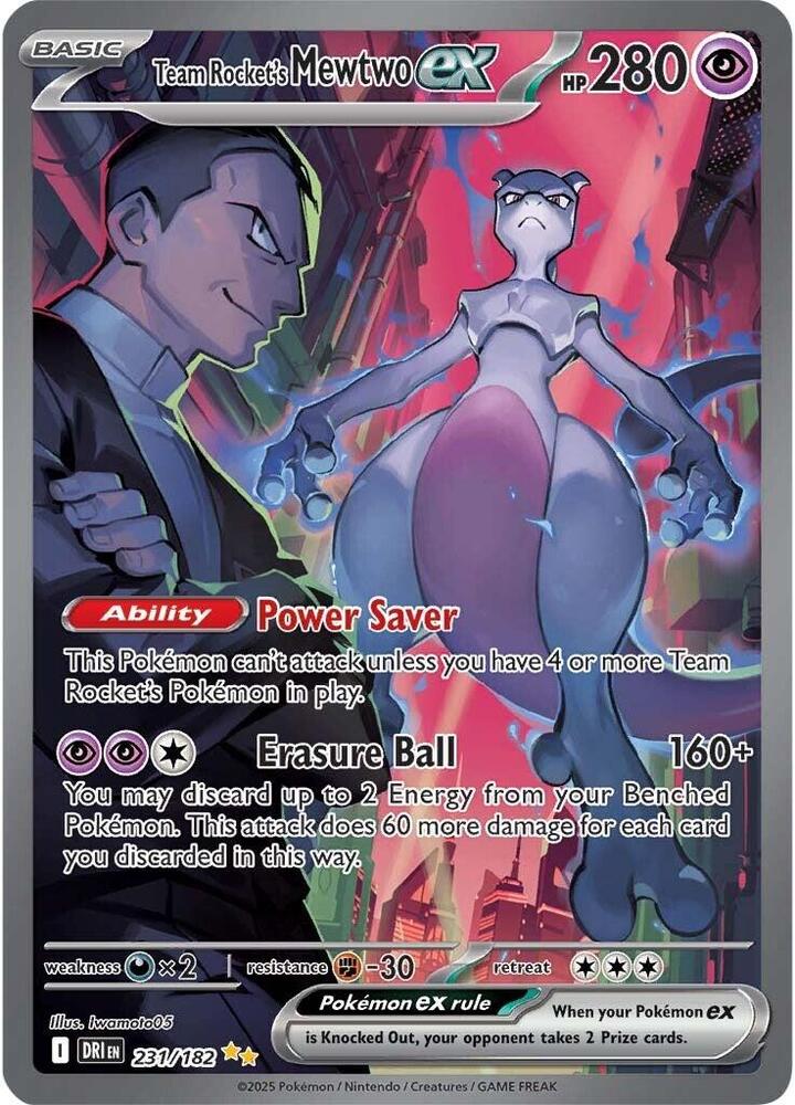 Team Rocket's Mewtwo ex - 231/182 | SV10: Destined Rivals #231/182