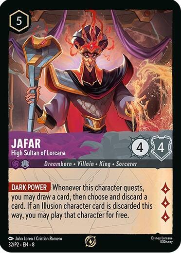 Jafar - High Sultan of Lorcana (Store Champion Participant) | Disney Lorcana Promo Cards #32