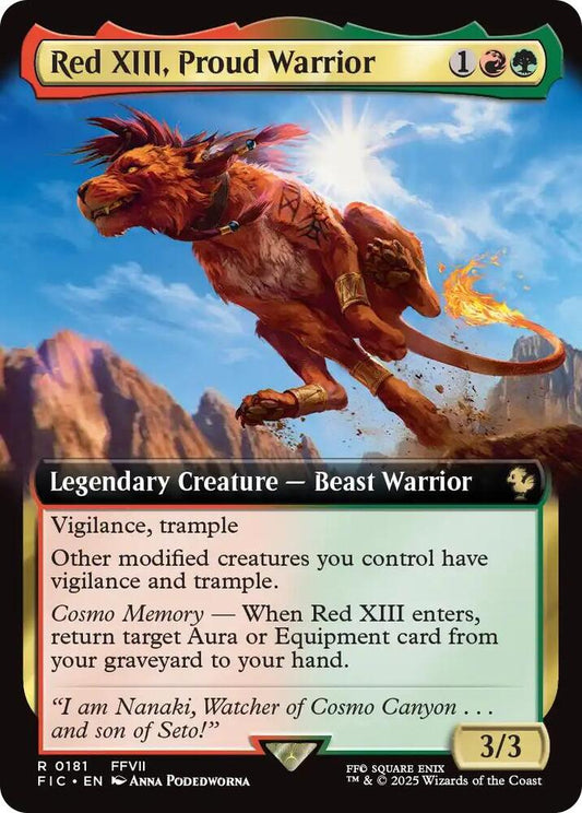 Red XIII, Proud Warrior (Extended Art) | Commander: FINAL FANTASY #181