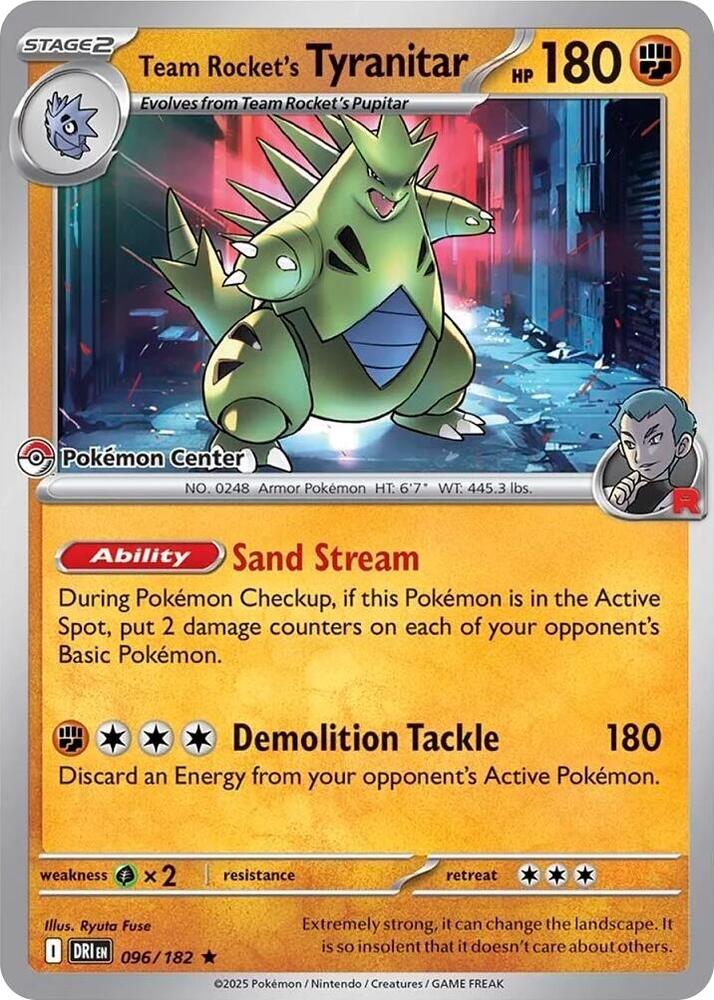 Team Rocket's Tyranitar (Pokemon Center Exclusive) | Miscellaneous Cards & Products #096/182