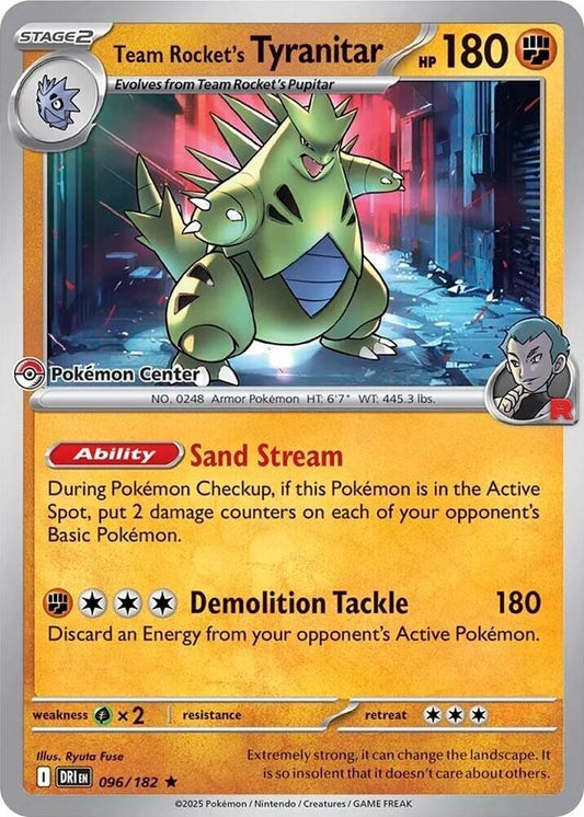Team Rocket's Tyranitar (Pokemon Center Exclusive) | Miscellaneous Cards & Products #096/182