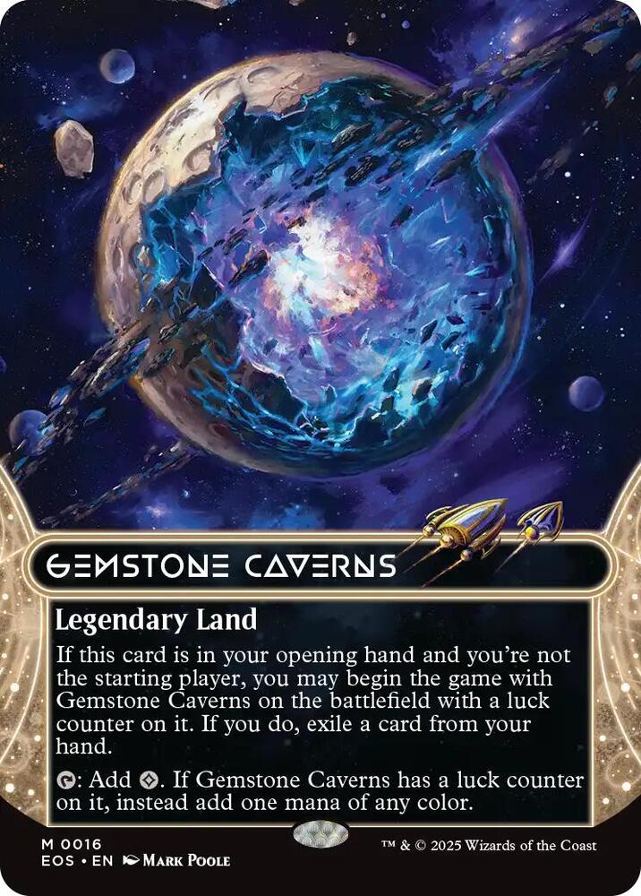 Gemstone Caverns (0016) (Borderless) | Edge of Eternities: Stellar Sights #16