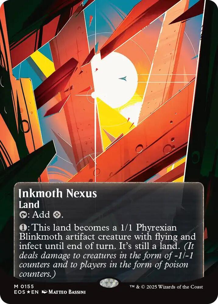Inkmoth Nexus (0155) (Borderless) (Galaxy Foil) | Edge of Eternities: Stellar Sights #155