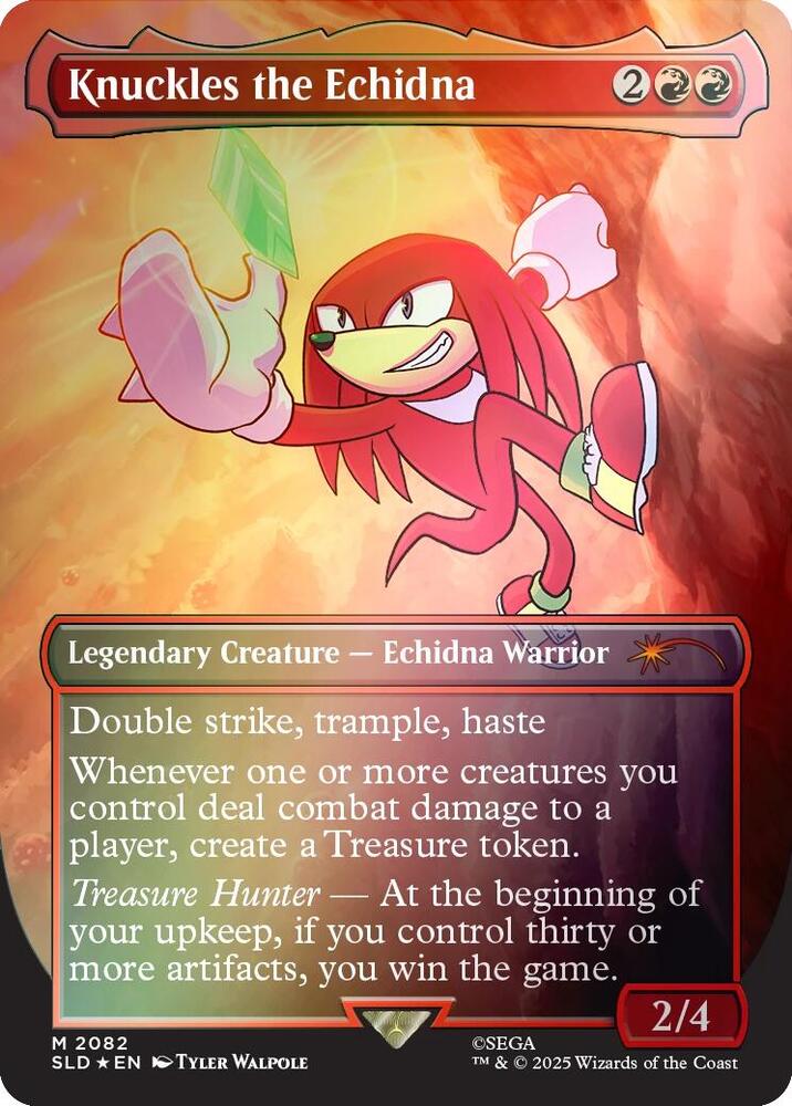Knuckles the Echidna (Rainbow Foil) | Secret Lair Drop Series #2082
