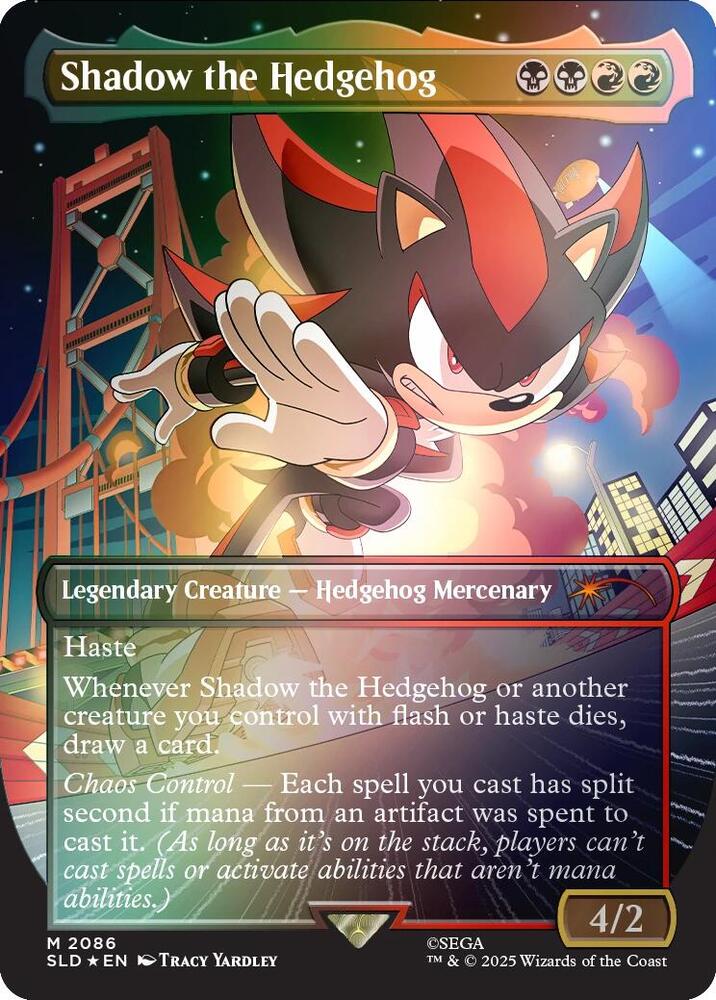 Shadow the Hedgehog (Rainbow Foil) | Secret Lair Drop Series #2086