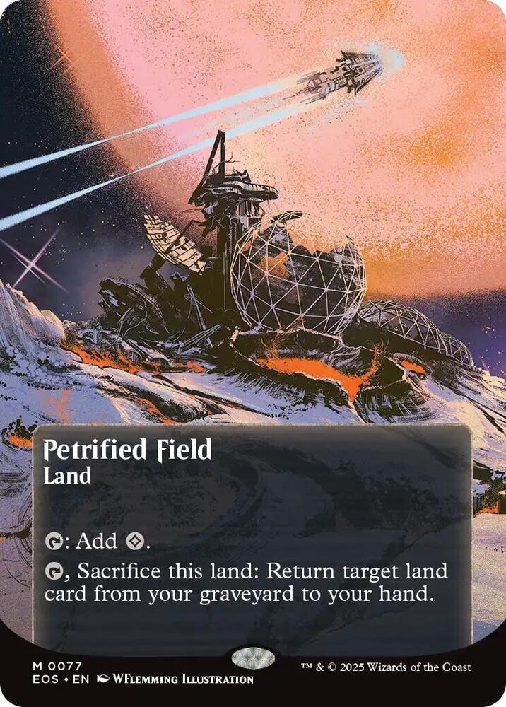 Petrified Field (0077) (Borderless) | Edge of Eternities: Stellar Sights #77