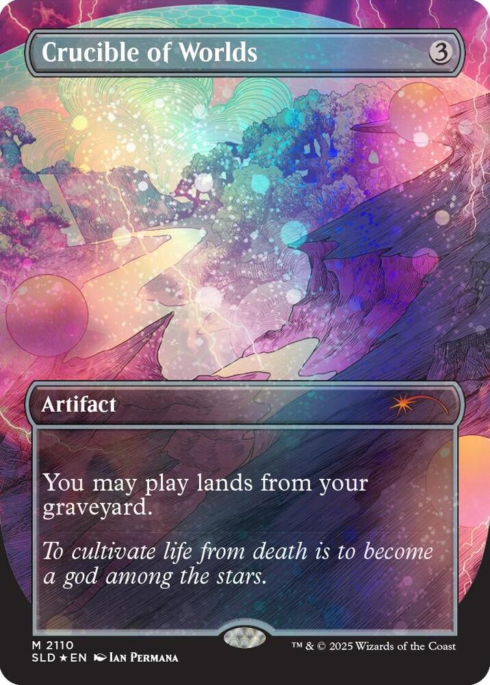 Crucible of Worlds (2110) (Galaxy Foil) | Secret Lair Drop Series #2110