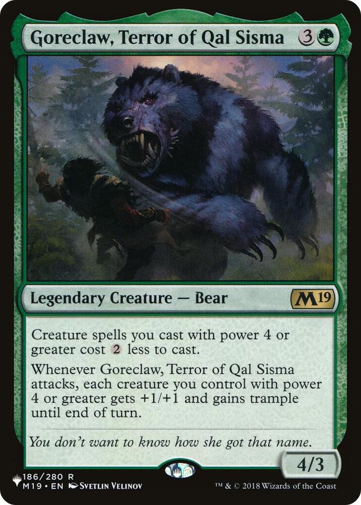 Goreclaw, Terror of Qal Sisma | The List Reprints #186