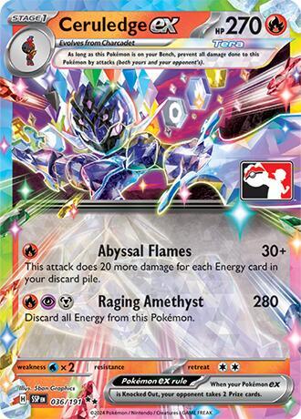 Ceruledge ex | Prize Pack Series Cards #036/191