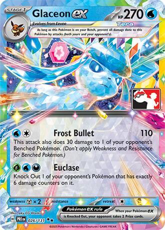 Glaceon ex - 026/131 | Prize Pack Series Cards #026/131